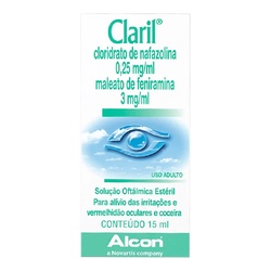 Claril 0,25mg/ml + 3mg/ml Sol Oft 15ml