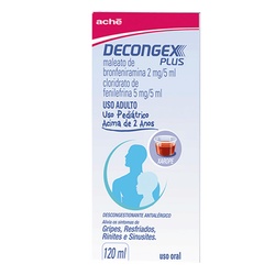 Decongex Plus ? Medicamento Combinando Agente Descongestionante E Anti-histamínico (variações Conforme Apresentação). In