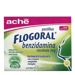 Flogoral Pastilha 3mg 12un Menta