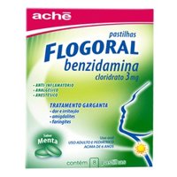Flogoral Pastilha 3mg Menta 8un