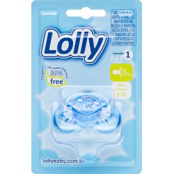 Chupeta Lolly Clean Redonda N2 Silicone Azul C5112-01