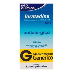 Loratadina 10mg 12cpr Gen.neo QuÍmica