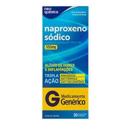 Naproxeno SÓdico 550mg 20cpr Gen.neo QuÍmica