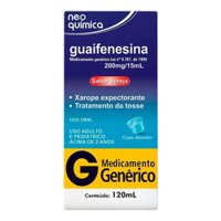 Guaifenesina 200mg/5ml Xpe 120ml Gen.neo QuÍmica