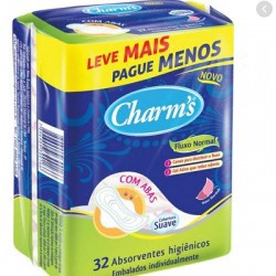 Absorvente Charms Suave 32un Com Abas