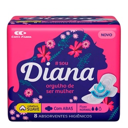 Absorvente Diana Suave 8un Com Abas
