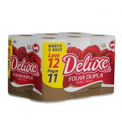 Papel HigiÊnico Deluxe Folha Dupla Leve 12 Pague 11 20m