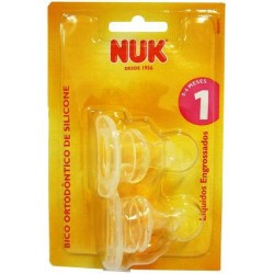 Bico Nuk Orto NÚmero 1 Silicone 2un 709091-1