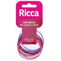 ElÁstico De Cabelo Ricca Colors 2mm 12un Ref.891