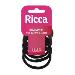 ElÁstico De Cabelo Ricca Basics Sem Metal 15mm Ref.903