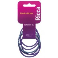 ElÁstico De Cabelo Ricca Bicolor 2mm Ref.1973