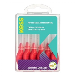 Escova Dental Kess Interdental CilÍndrica Efeito 6un