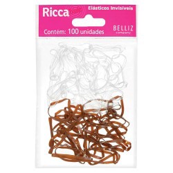ElÁstico De Cabelo Ricca InvisÍvel 100un Ref3321