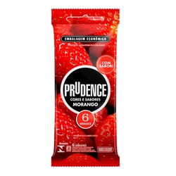 Preservativo Prudence Aroma Morango 6un