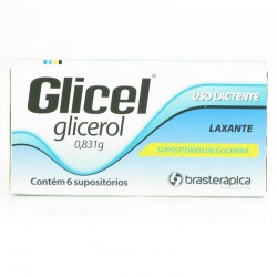 Glicel 1,0g SupositÓrio Lactente 6un