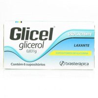 Glicel 1,0g SupositÓrio Lactente 6un