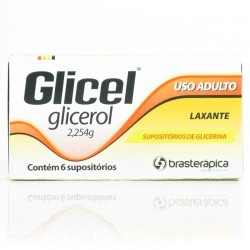 Glicel 2,5g SupositÓrio Adulto 6un