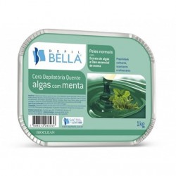 Cera DepilatÓria Depil Bella Algas Com Menta 1kg