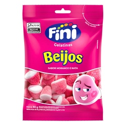 Bala Fini Beijos De Morango 90g