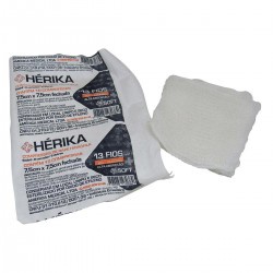 Compressa De Gaze Herika 7,5x7,5cm 09fios 10un