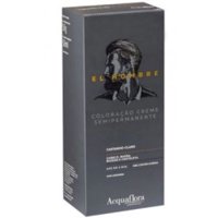 ColoraÇÃo Acquaflora El Hombre Kit Creme Semipermanente Castanho Claro