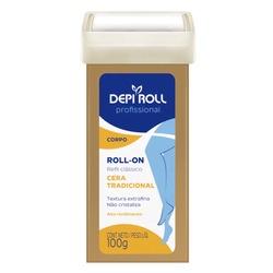 Cera DepilatÓria Depiroll Roll-on Tradicional Refil 100g