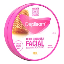 Cera DepilatÓria Depilsam Facial Cremosa Micro-ondas Mel 40g