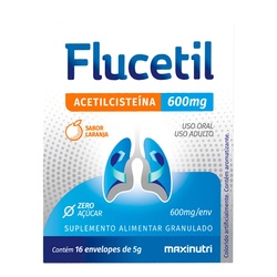 Flucetil AcetilcisteÍna SachÊ Granulado 16x5g Sabor Laranja