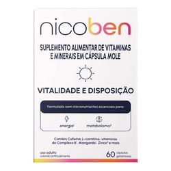 Nicoben Vitalidade E DisposiÇÃo 60cps Gelatinosa