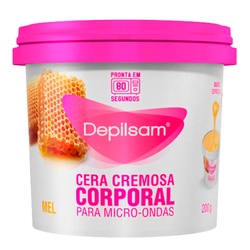 Cera DepilatÓria Depilsam Corporal Cremosa Micro-ondas Mel 100g