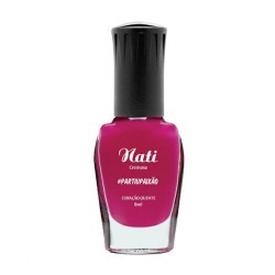Esmalte Nati #partiu PaixÃo CoraÇÃo Quente 8ml