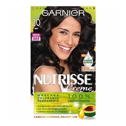Tintura Garnier Nutrisse 20 Preto Absoluto