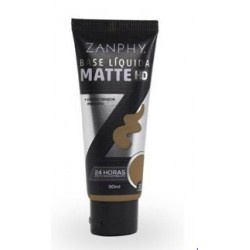 Base LÍquida Matte Zanphy 006 Marrom Escuro