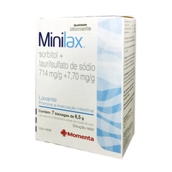 Minilax 714mg + 7,7mg 7bisnagas 6,5g
