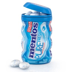 Mentos Goma Pure Fresh Mint Garrafa 92g