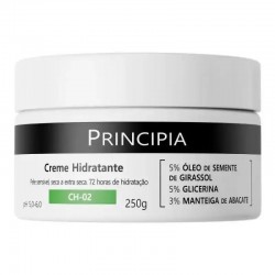 Creme Hidratante Principia Ch-02 5% Óleo De Semente De Girassol 5% Glicerina 3% Manteiga De Abacate 250g