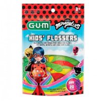 Fio Dental Gum Flossers Miraculous Uva 20un