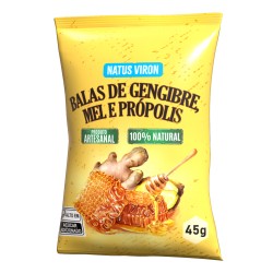 Natus Viron Bala Gengibre, Mel E PrÓpolis 45g