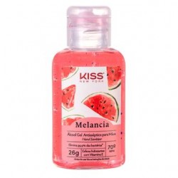 Álcool Gel Kiss New York Melancia 26g