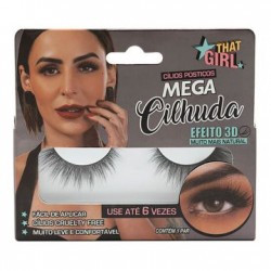 CÍlios PostiÇos That Girl 3d Mega Cilhuda Prata
