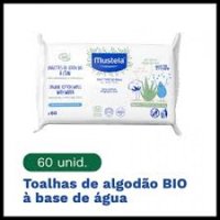 Mustela Toalha Umedecida AlgodÃo Bio 60un