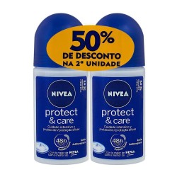 Desodorante Nivea F Roll-on Protect Care 2un 50ml