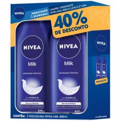 Hidratante Nivea Milk Pele Extra Seca 2un 400ml