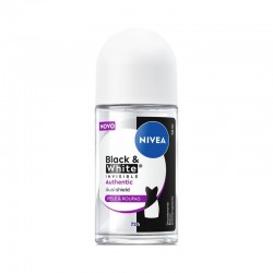 Desodorante Nivea F Roll-on Black/white Invis Authentic 50ml