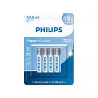 Pilha Philips Alcalina Palito Aaa Lr03p4b/59 4un