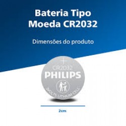 Mini Bateria Philips Moeda Cr2032p5b/59 Un