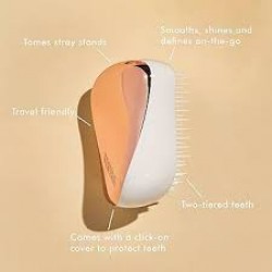 Escova Para Cabelo Tangle Teezer Compact Gold Rush Fever