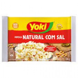 Pipoca Para Microondas Yoki Natural Com Sal 100g