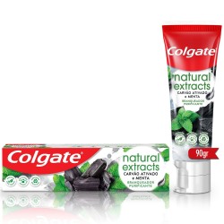 Creme Dental Colgate Natural Extracts CarvÃo Menta 90g