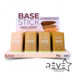 Base Stick Miss RÔse MÉdia E Alta Cobertura 11g 7601 -1
